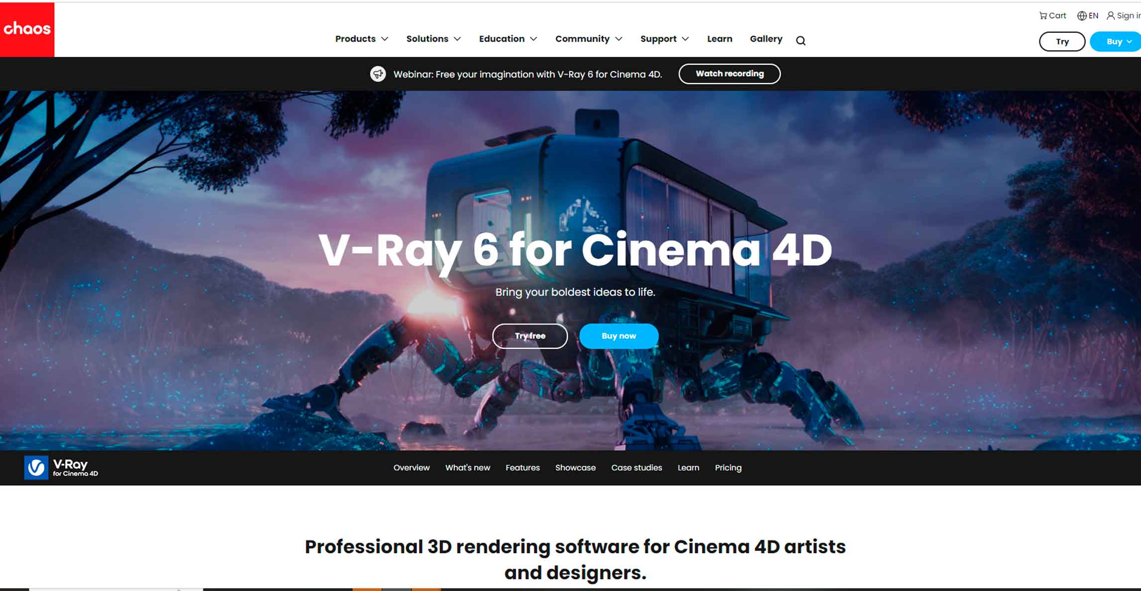 best render engines for Cinema 4D - Vray